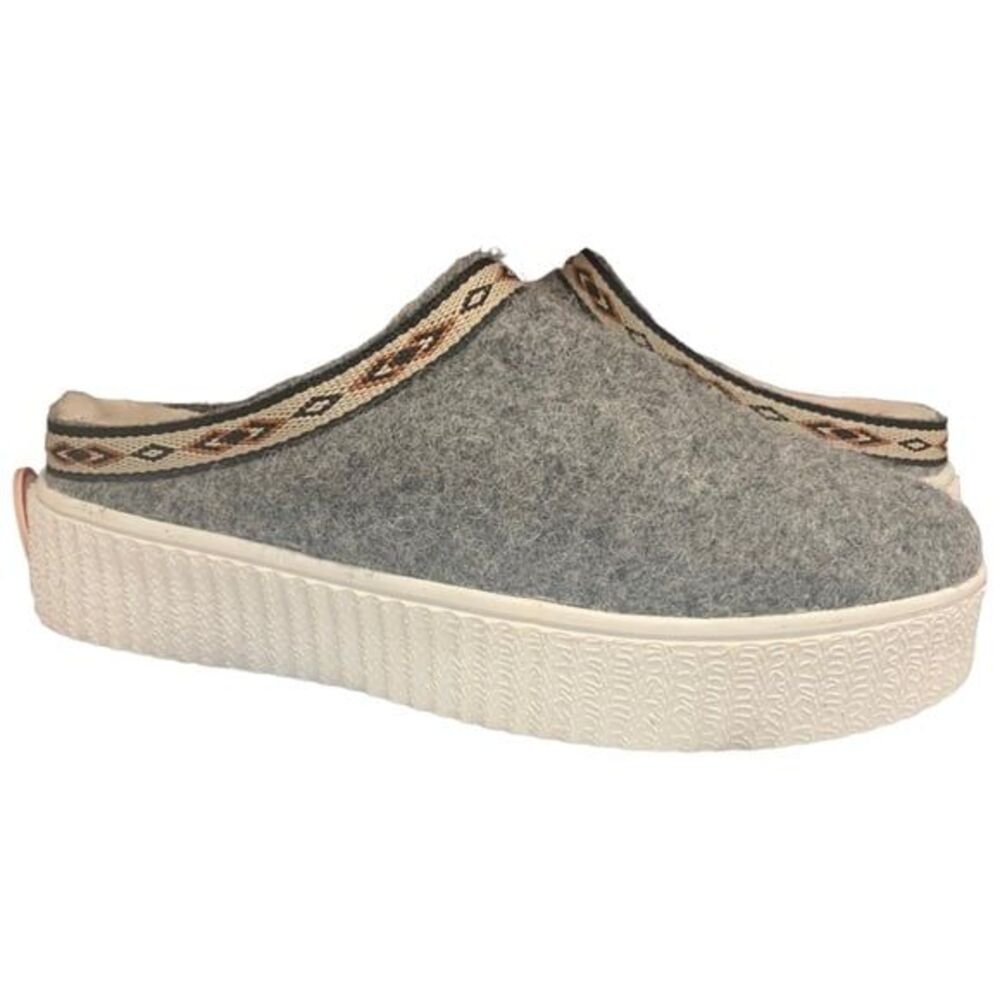RELIGIOUS COMFORT Platform Wool Clogs Fur Lined Size 8 NEW